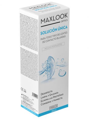 Maxlook Solución Única Para Lentes de Contacto Blandas 360ml